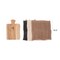 Hello Honey Mango Wood Cheese Board and 3-Piece Stonewashed Cotton Tea Towel Set